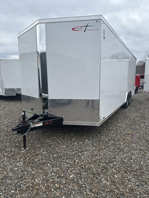 2020 Cross 824TA — 24ft Enclosed (White) available for rent at Next Level Trailer Rentals in Mt. Zion, IL