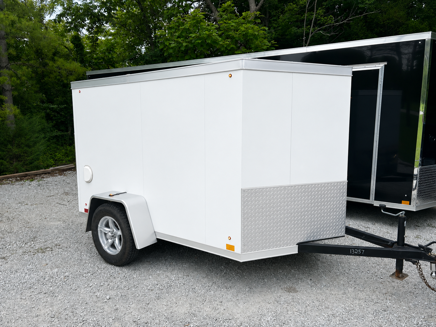 Enclosed Cargo Trailer — 8 Ft White Enclosed available for rent at Next Level Trailer Rentals in Mt. Zion, IL
